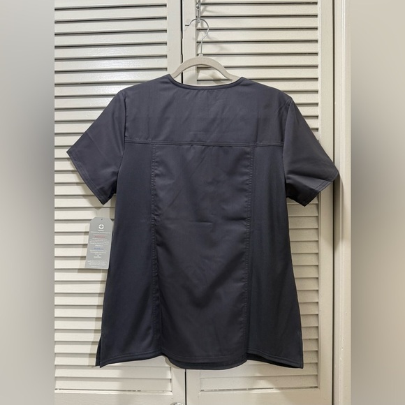 Cherokee Workwear Revolution Tech Women's Scrubs Top Mock Wrap Ww775ab - Picture 2 of 5